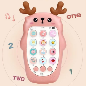 Baby Phone Toys Bilingual Telephone Teether Music Voice Toy Early Educational