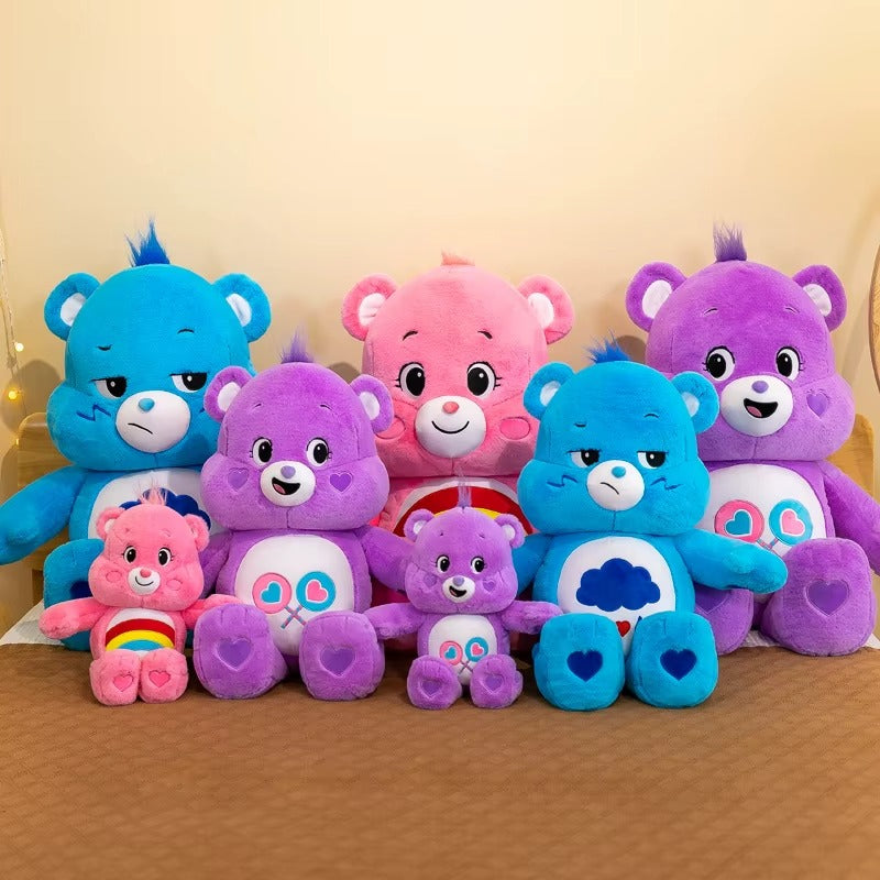 MINISO Rainbow Bear Cartoon Plush Doll Super Soft and Soothing Sleeping Doll Sofa