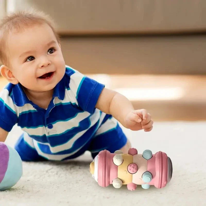 Baby Crawling Roller Toy Infant Activity Tummy Time Roller Montessori Educational Development Sensory Toys for Kids 0 12 Months